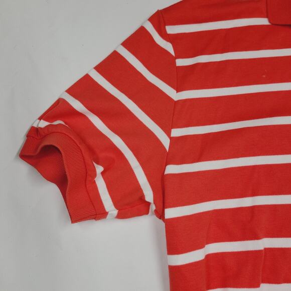 Polo by Ralph Lauren Polo Classic Preppy Sleeve Red White Stripes Cotton Mens L - Picture 10 of 14